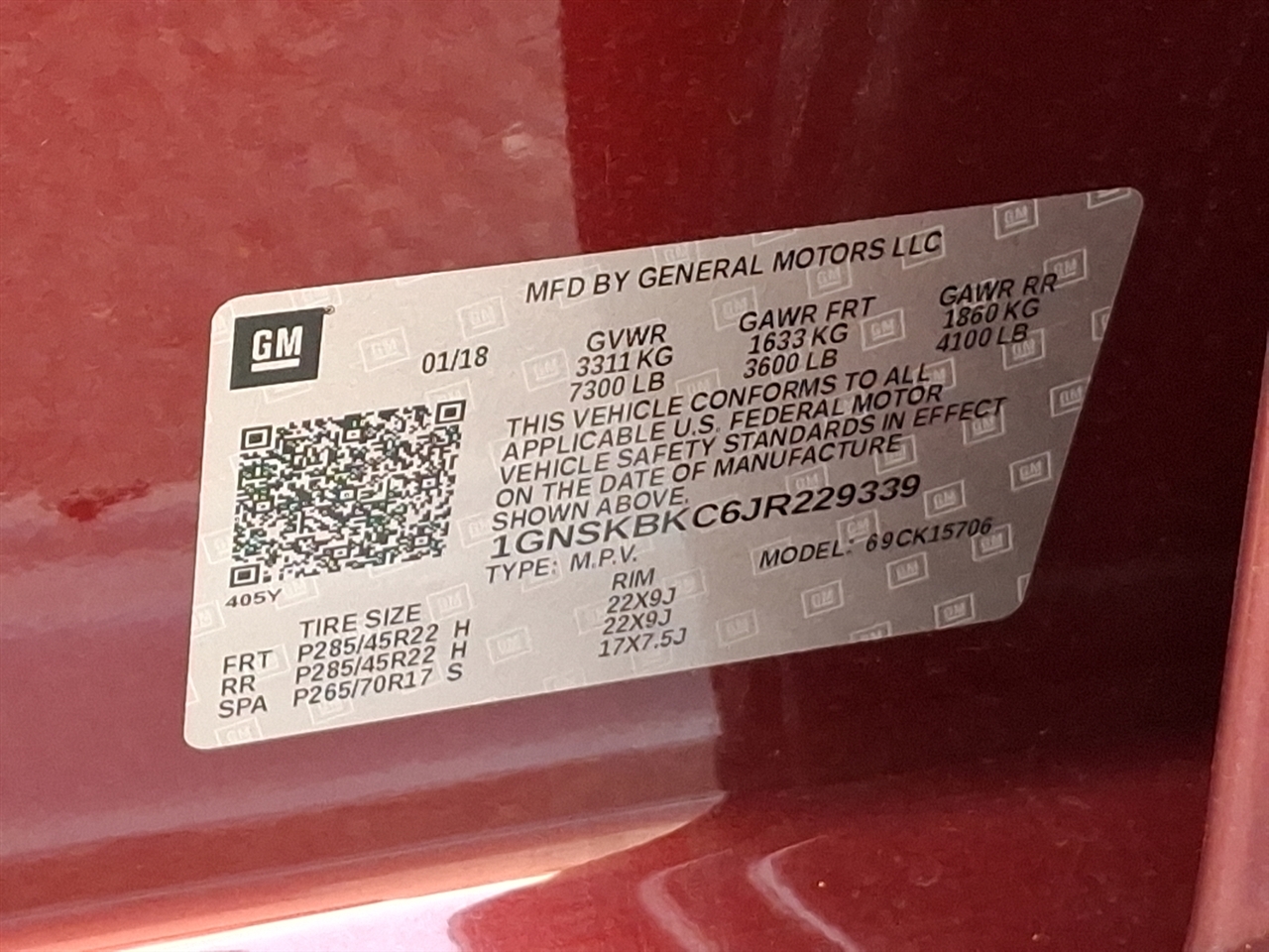 Chevrolet Tahoe  2018 Chevrolet Tahoe  2018