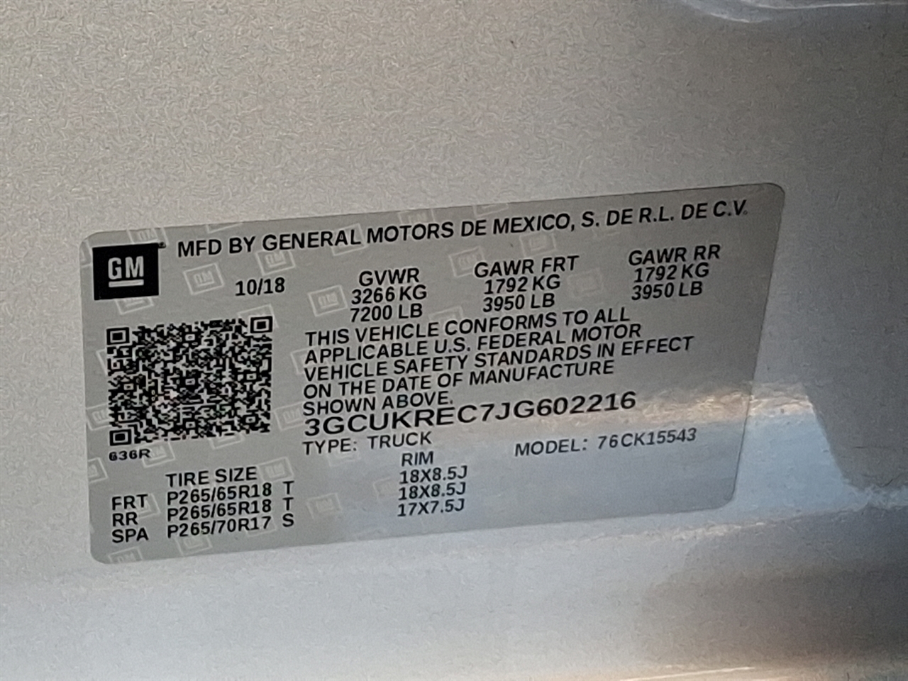 Chevrolet Silverado 1500  2018 Chevrolet Silverado 1500  2018