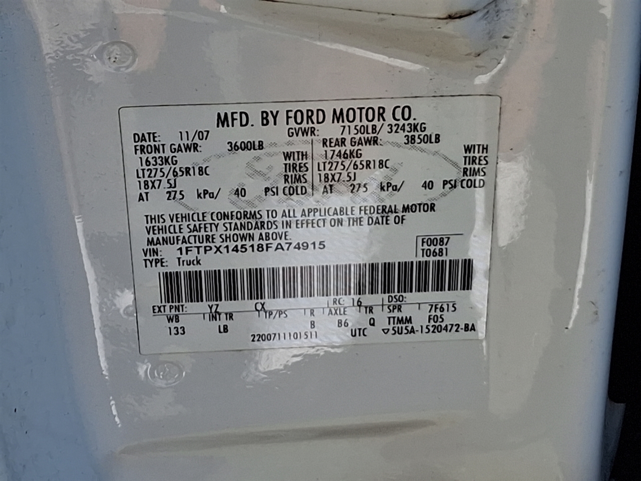 Ford F-150  2008 Ford F-150  2008