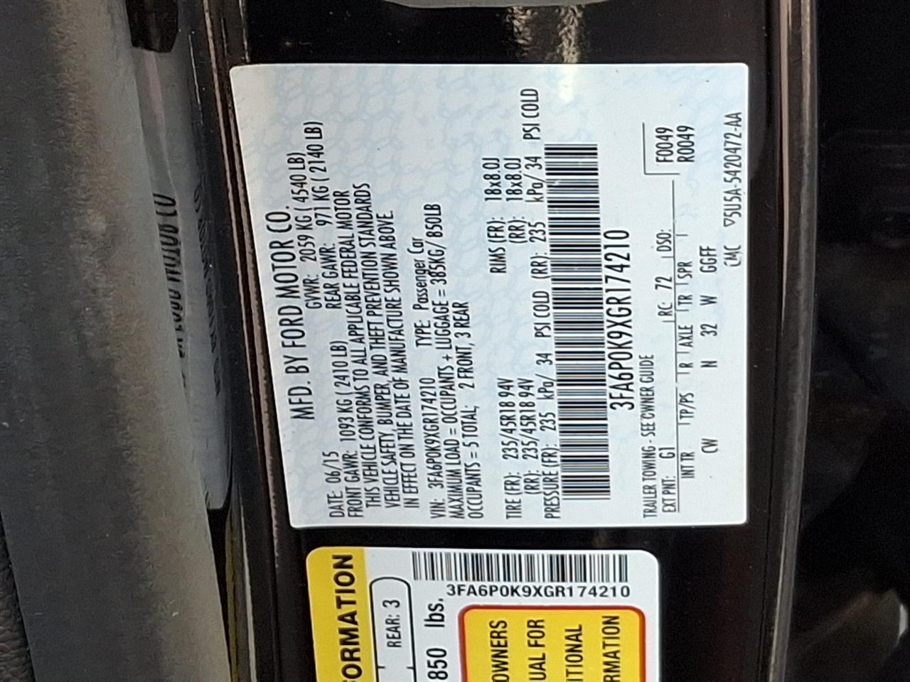 Ford Fusion  2016 Ford Fusion  2016