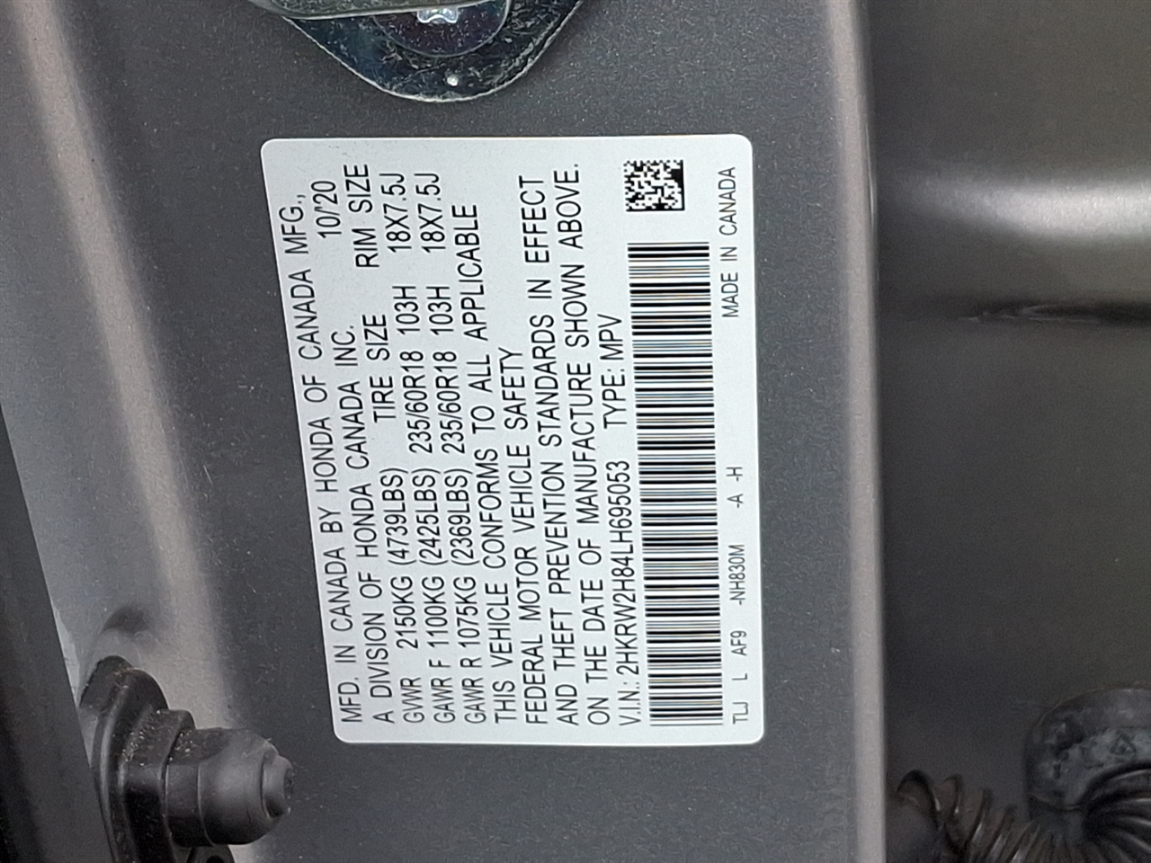 Honda CR-V  2020 Honda CR-V  2020