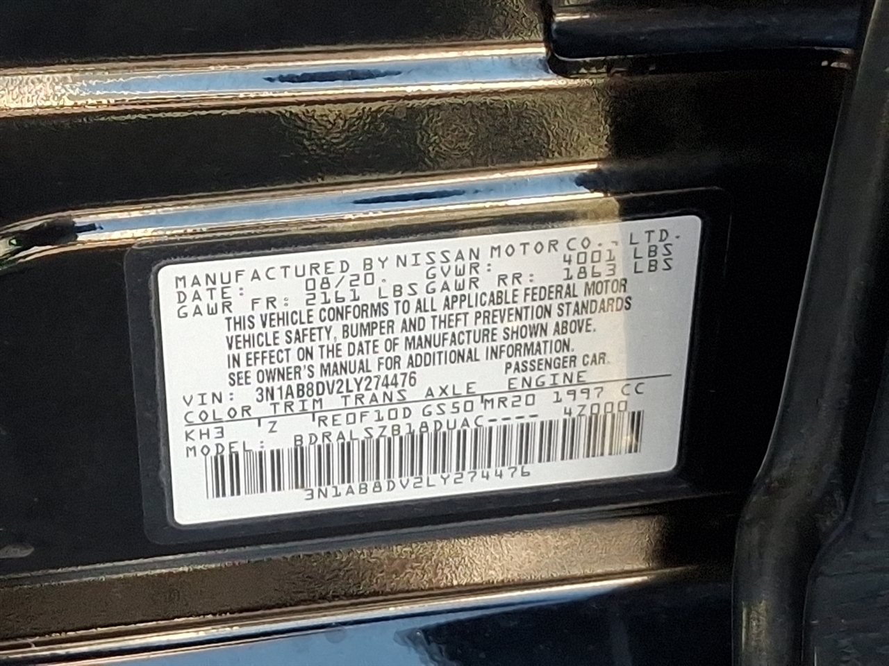 Nissan Sentra  2020 Nissan Sentra  2020