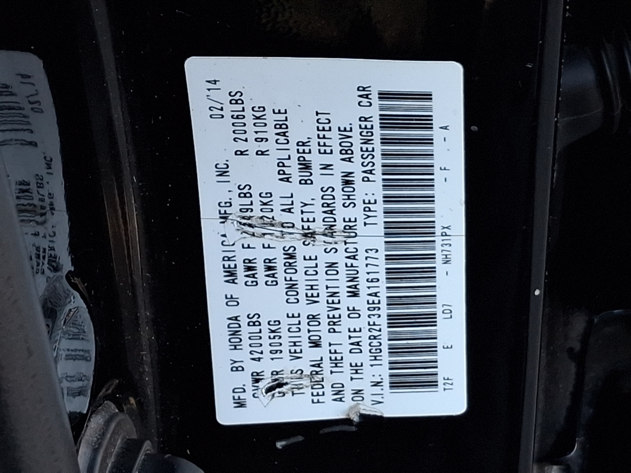 Honda Accord Sedan  2014