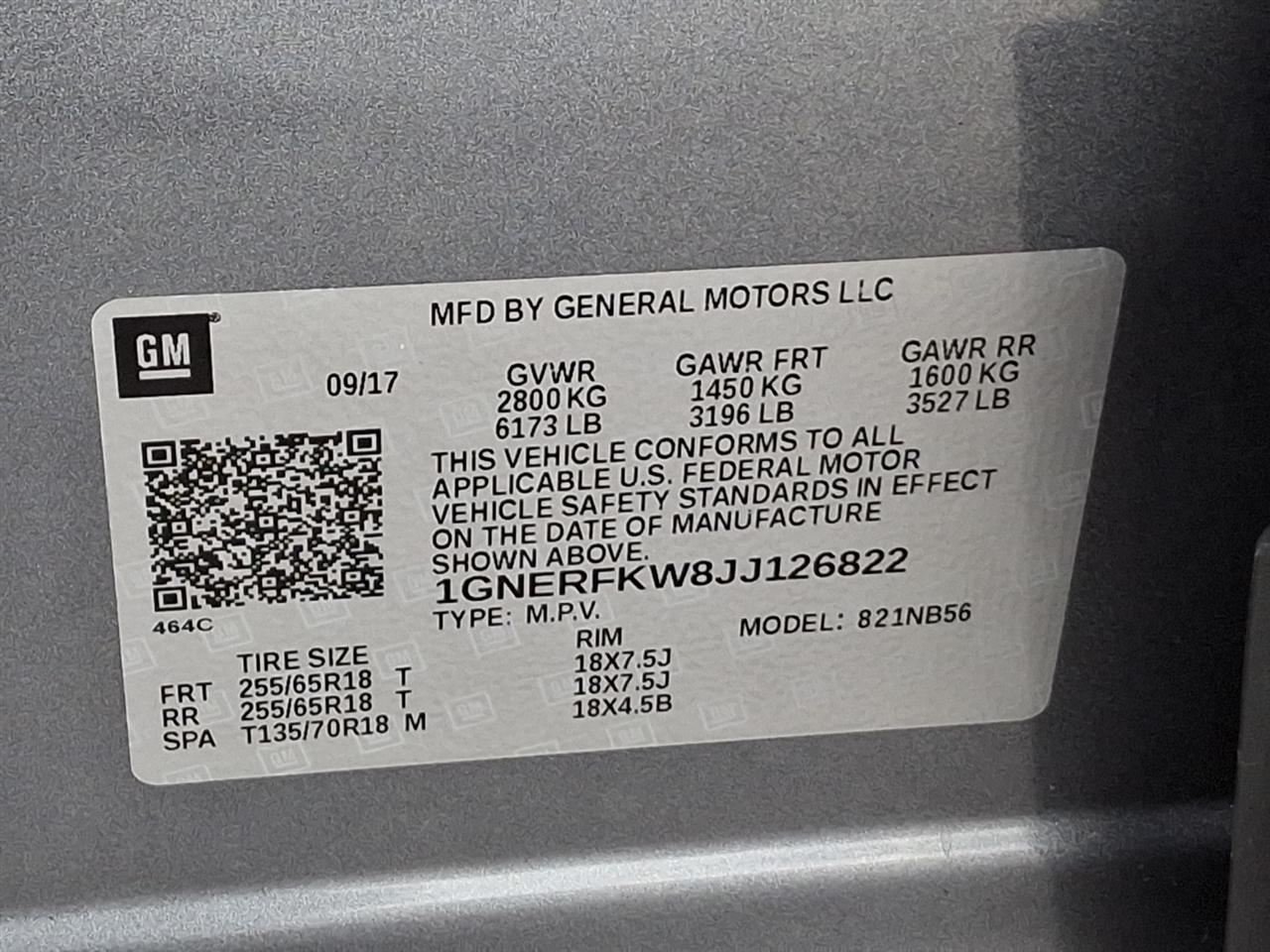 Chevrolet Traverse  2018