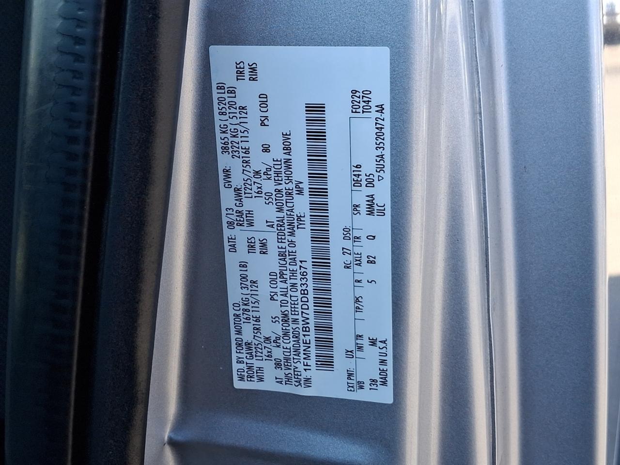 Ford Econoline Wagon  2013