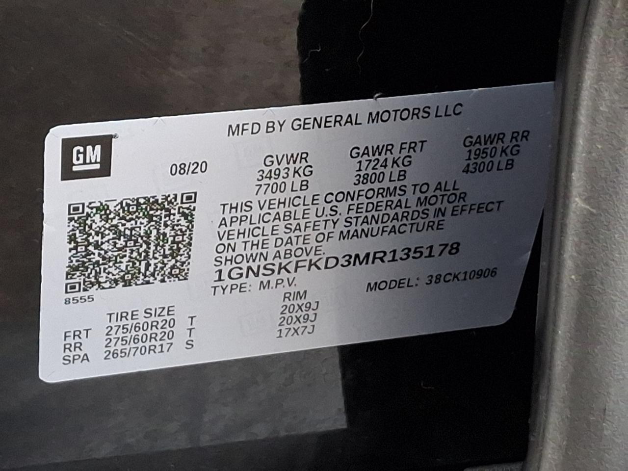 Chevrolet Suburban  2021