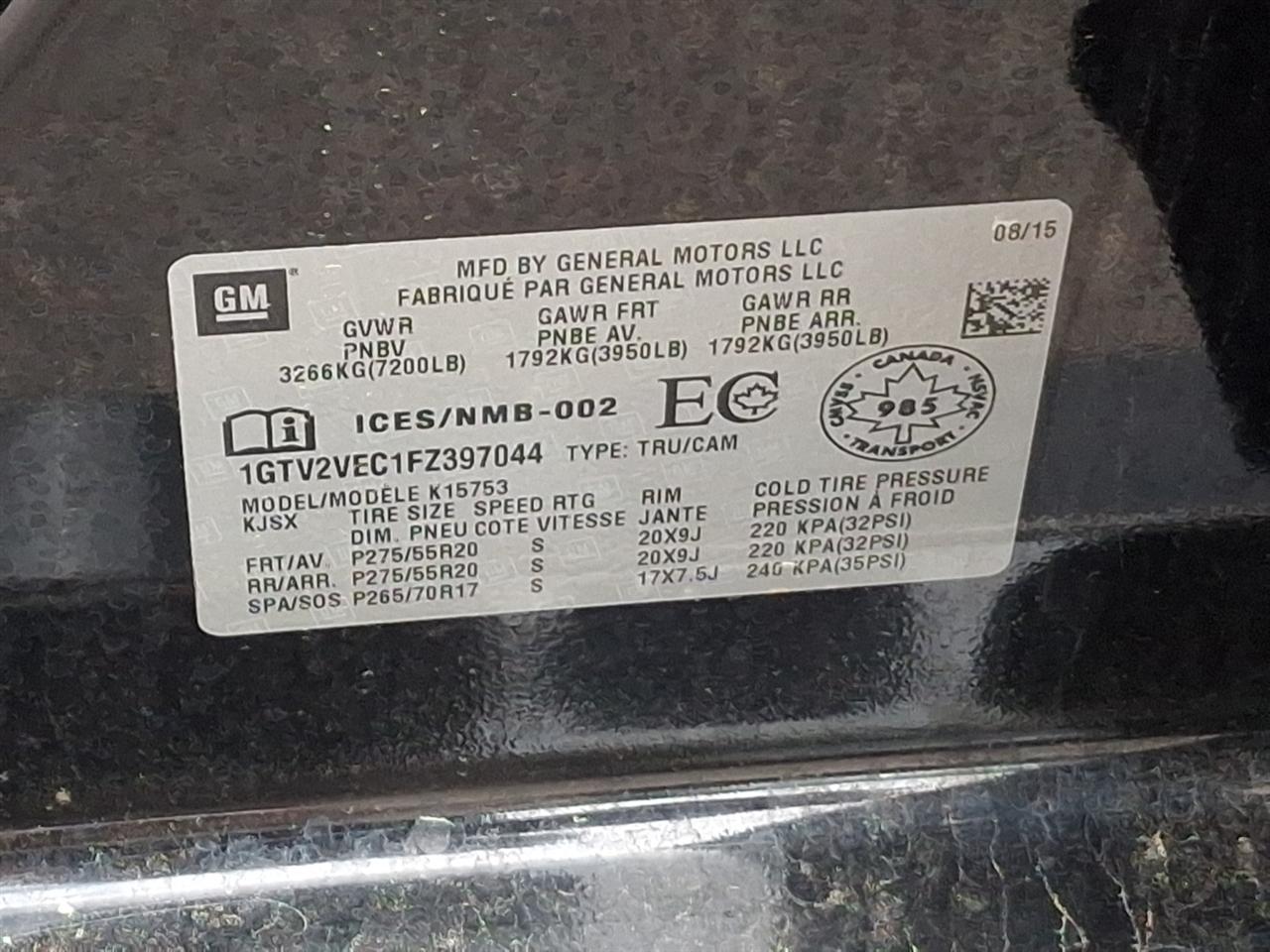 GMC Sierra 1500  2015