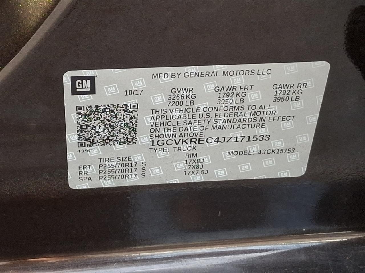 Chevrolet Silverado 1500  2018