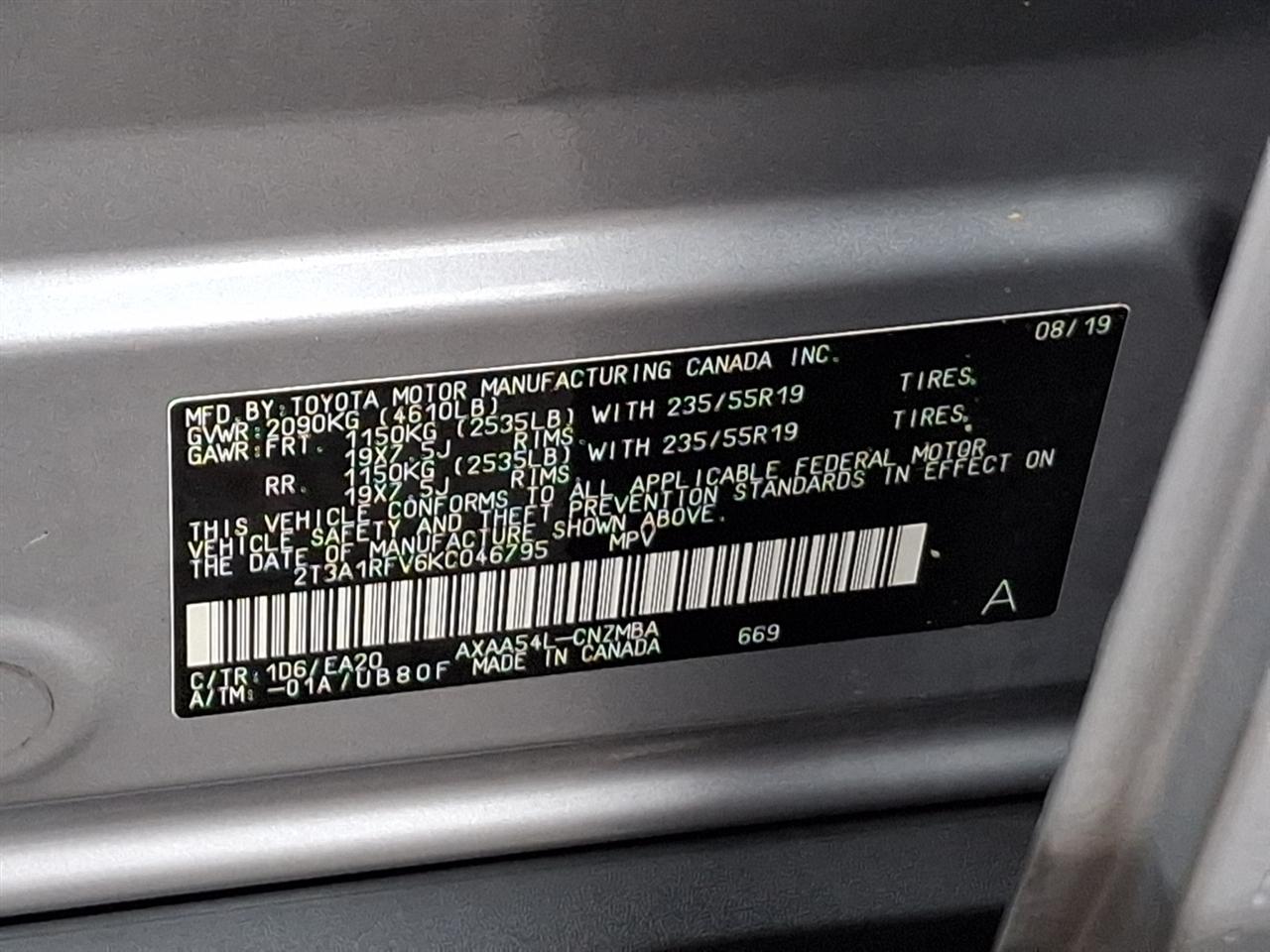 Toyota RAV4  2019