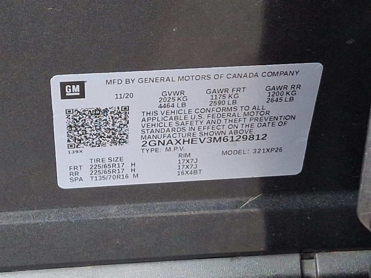 Chevrolet Equinox  2021