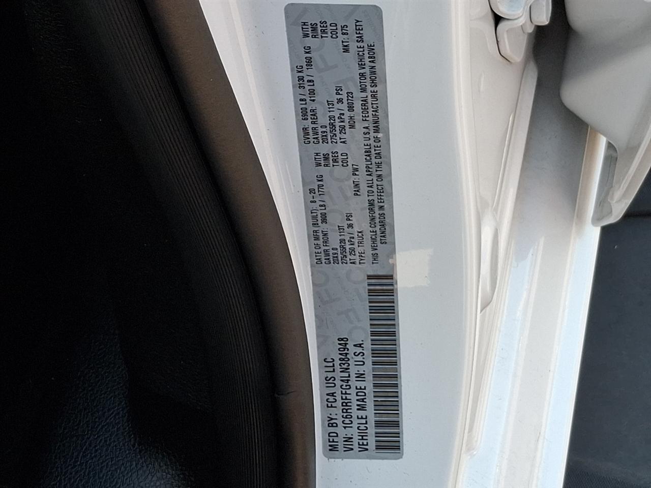 RAM 1500  2020