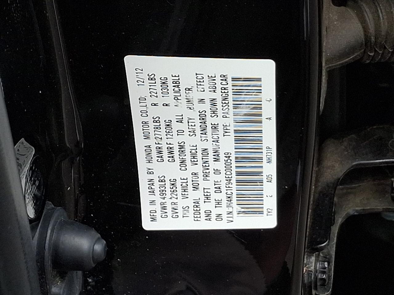 Acura RLX  2014