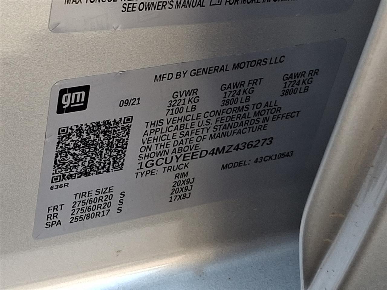 Chevrolet Silverado 1500  2021