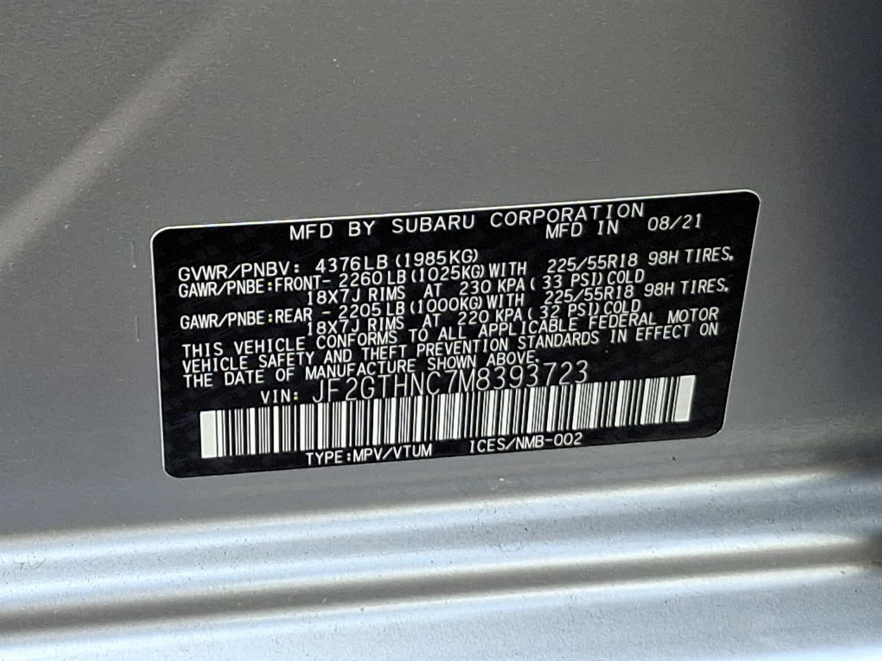 Subaru Crosstrek  2021