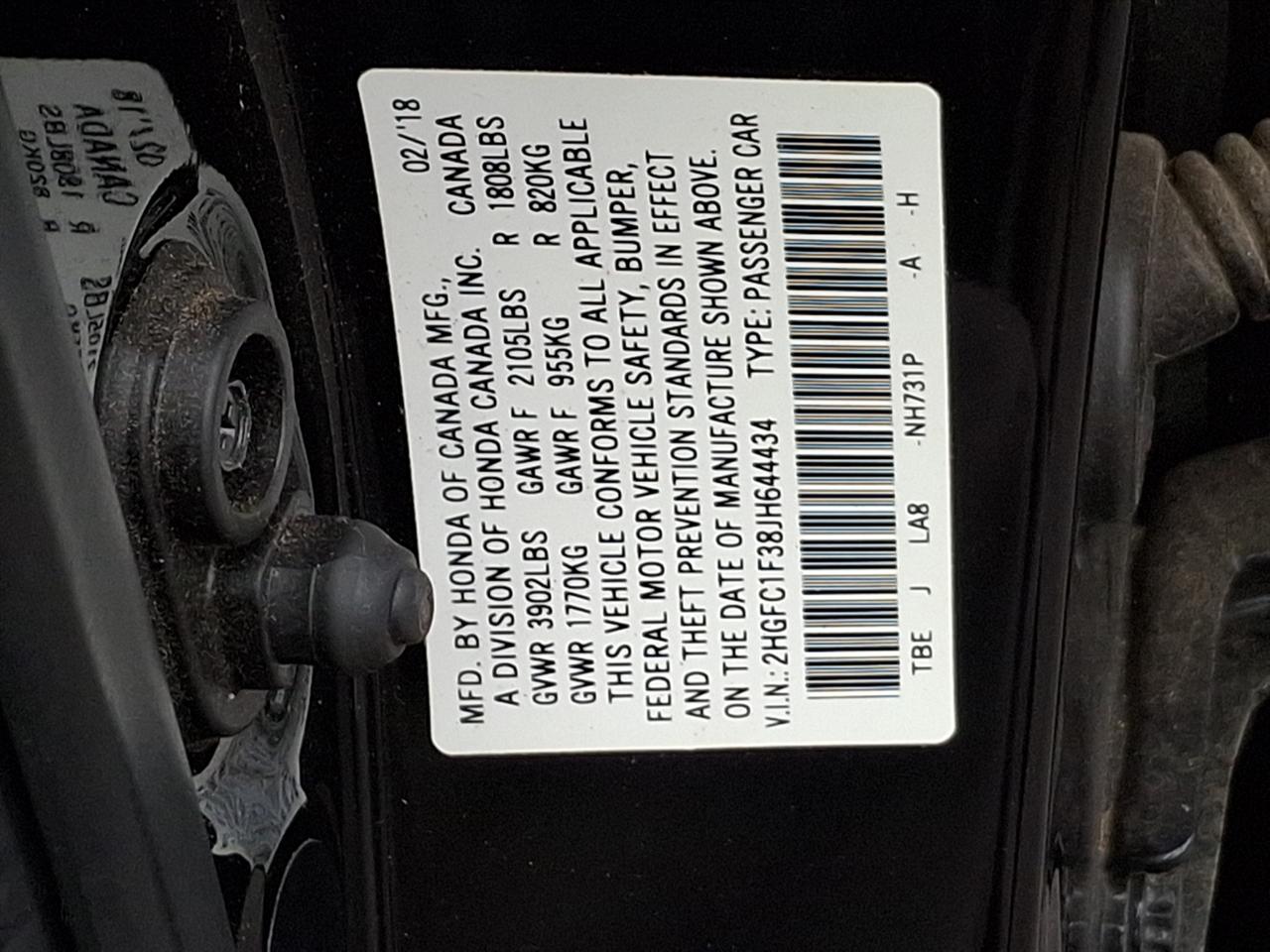 Honda Civic Sedan  2018
