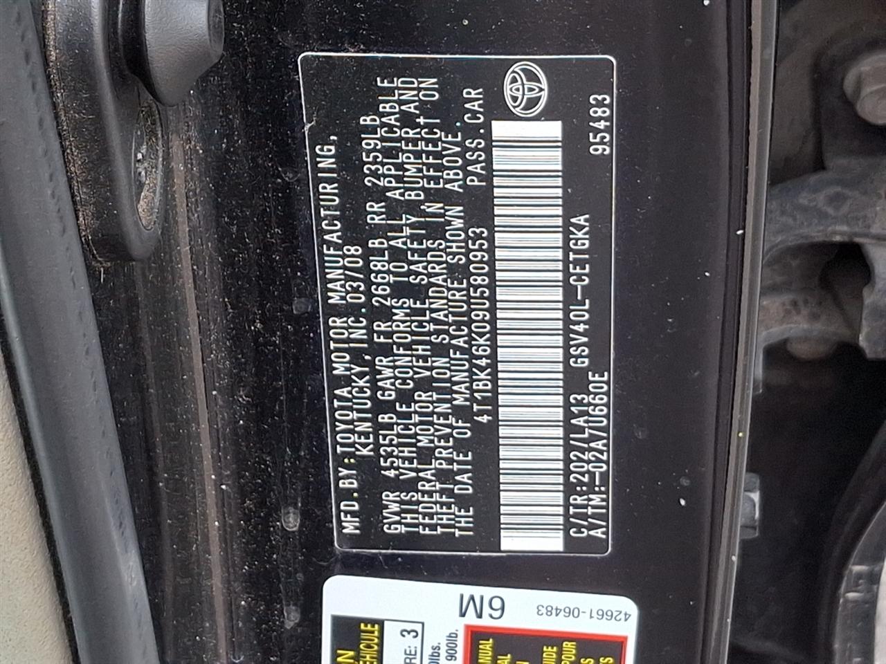 Toyota Camry  2009
