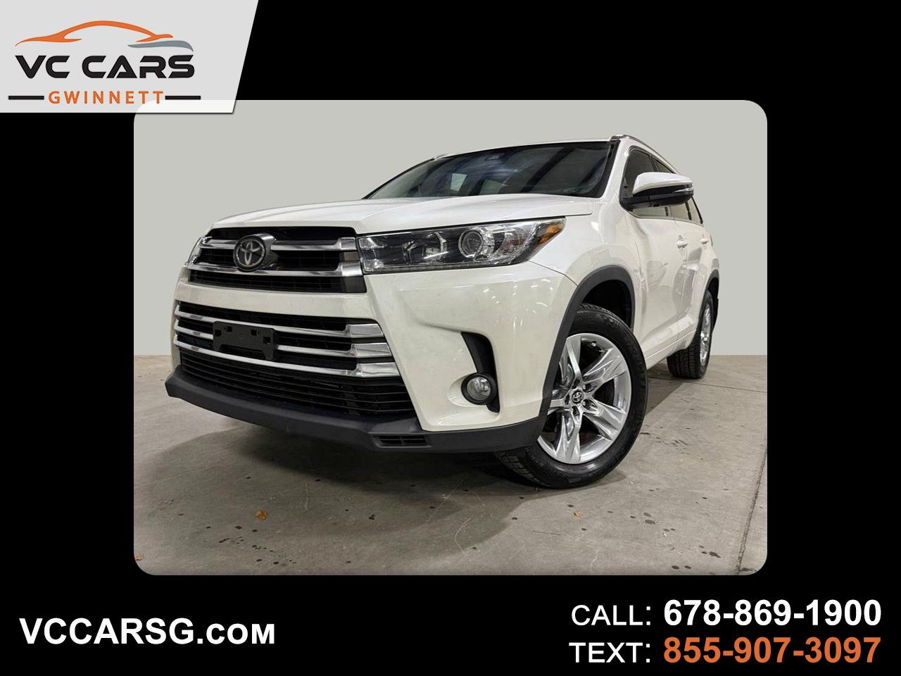 Toyota Highlander Limited AWD V6 2018 Toyota Highlander Limited AWD V6 2018