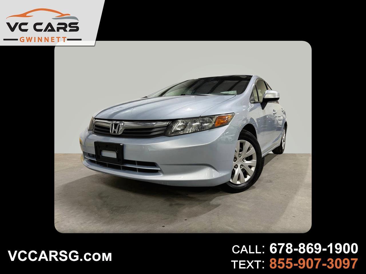 Honda Civic LX Sedan 5-Speed AT 2012