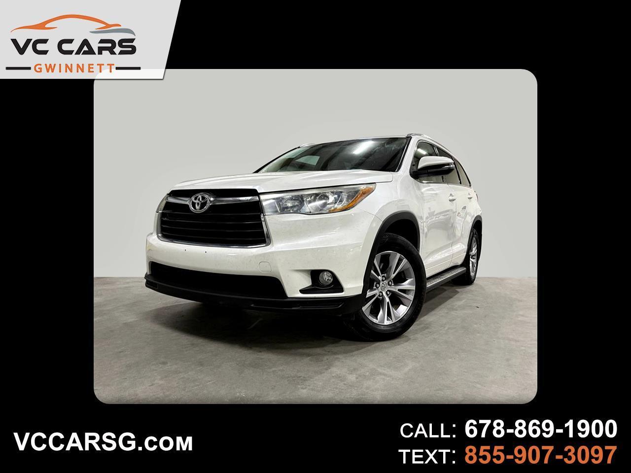 Toyota Highlander XLE FWD V6 2015