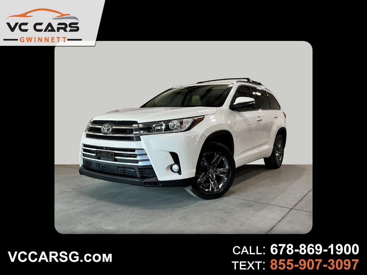 Toyota Highlander Limited Platinum FWD V6 2017