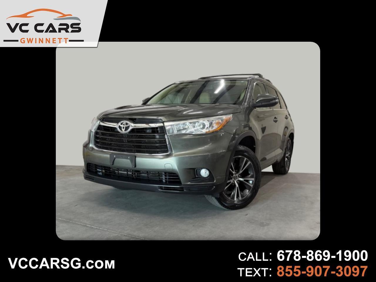 Toyota Highlander XLE AWD V6 2016