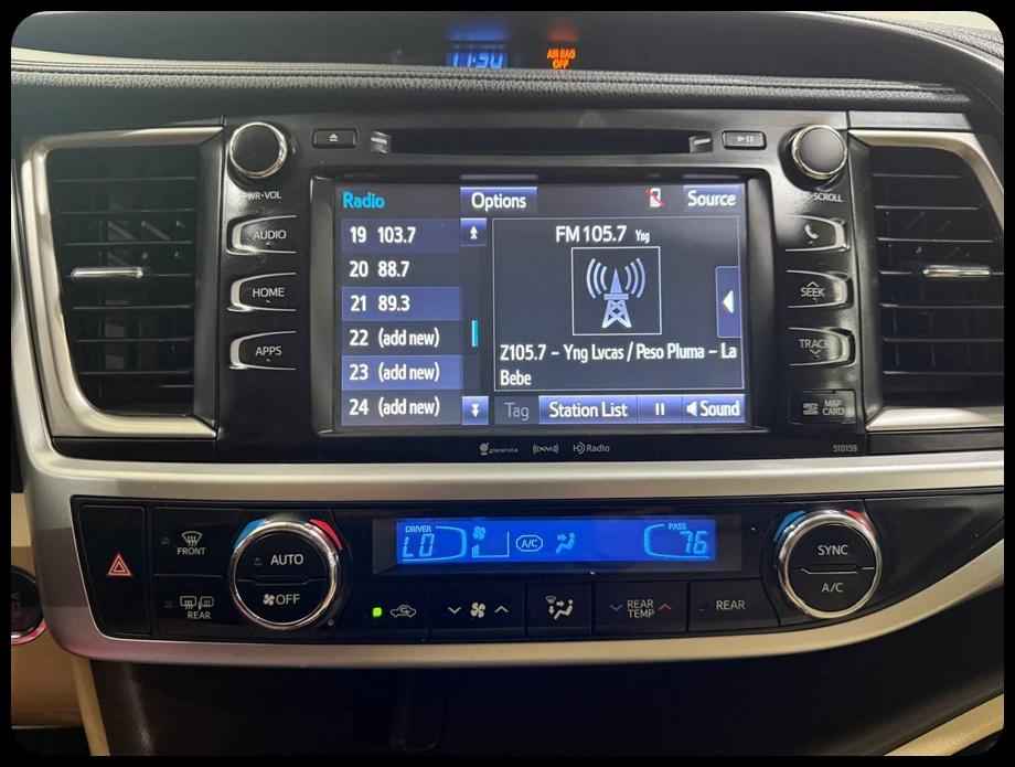 Toyota Highlander XLE AWD V6 2016