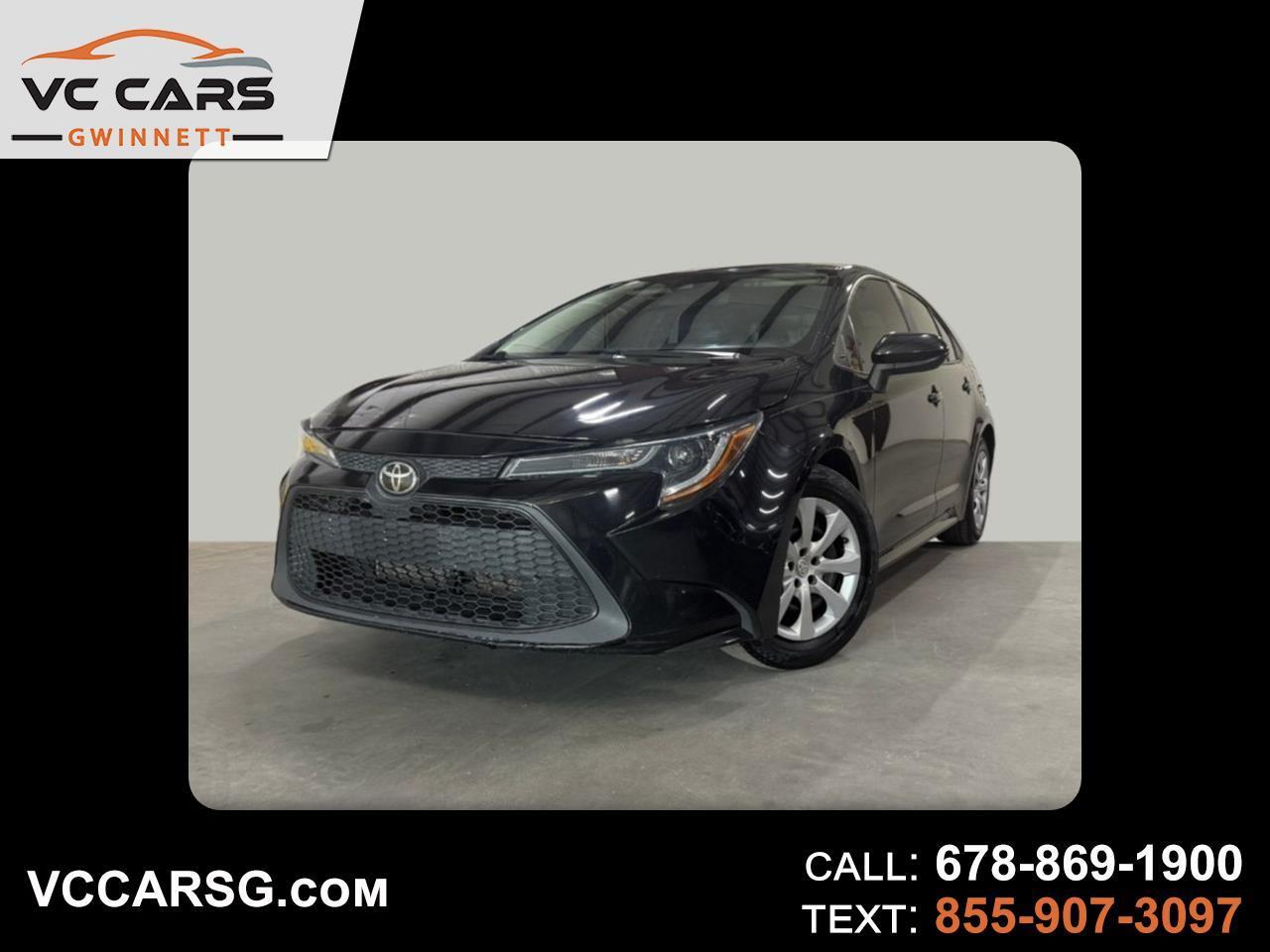 Black 2022 Toyota Corolla Sedan Front-Wheel Drive Automatic