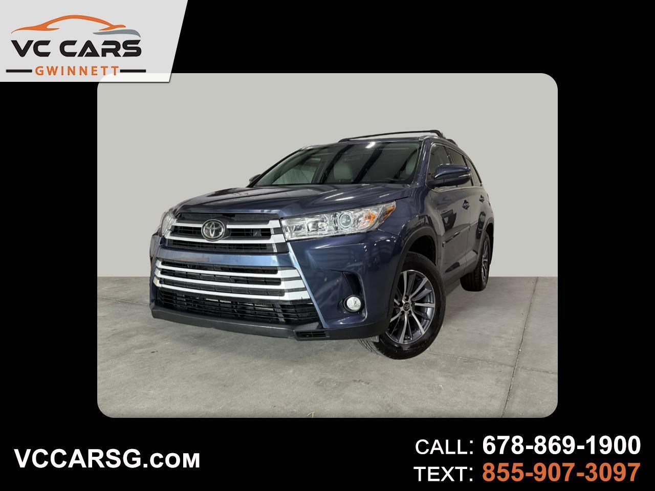 Toyota Highlander XLE AWD V6 2019