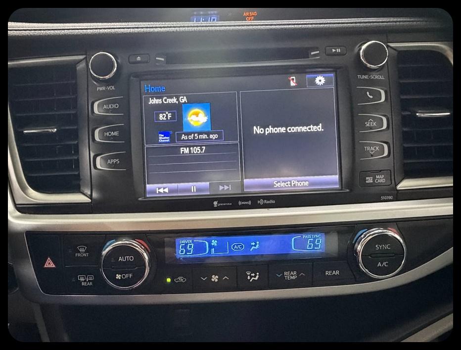 Toyota Highlander XLE AWD V6 2019