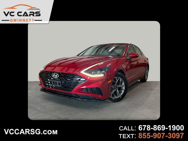 Red 2021 Hyundai Sonata Sedan Front-Wheel Drive Automatic