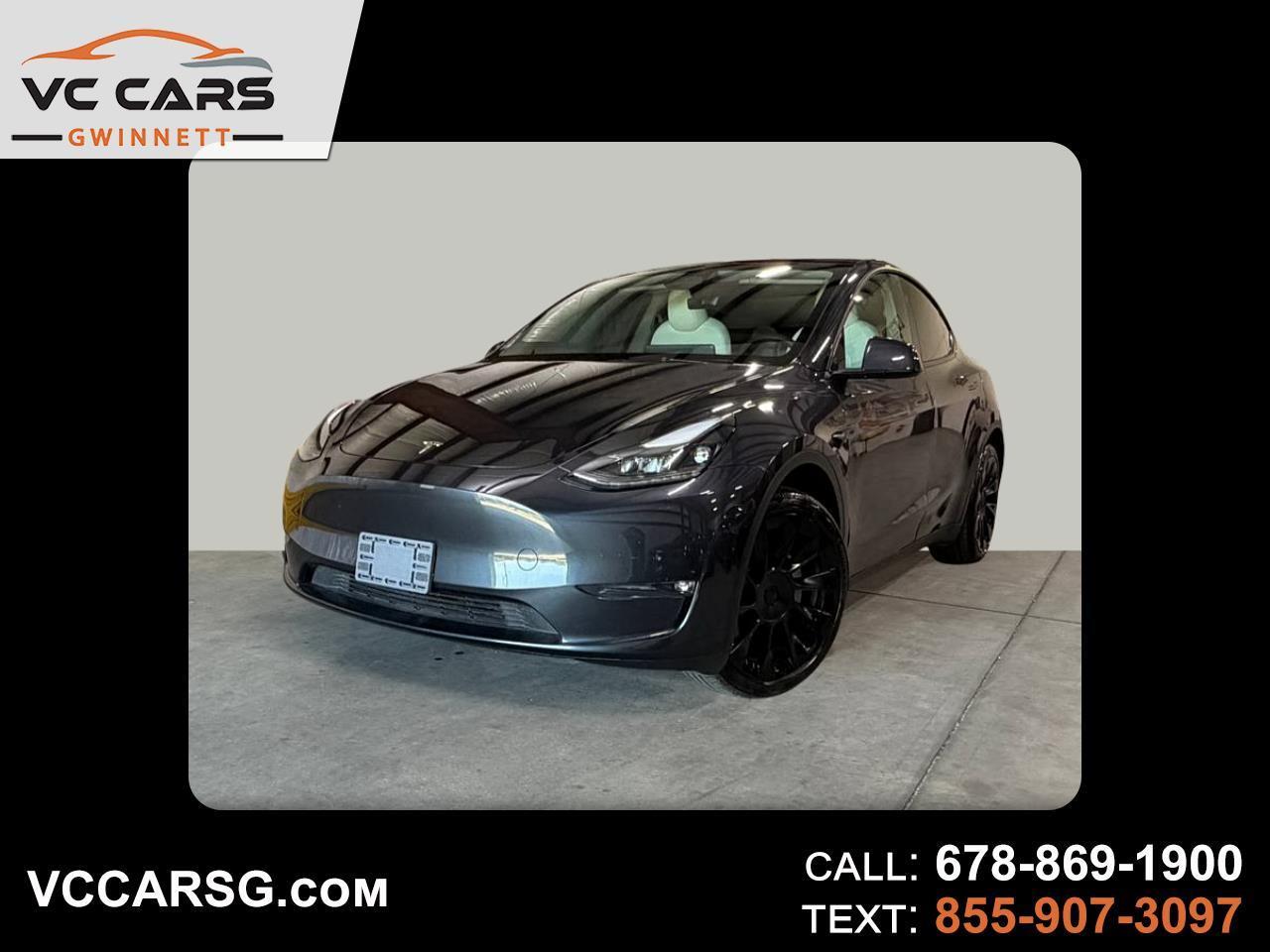 Gray 2025 Tesla Model Y SUV / Crossover All-Wheel Drive Automatic