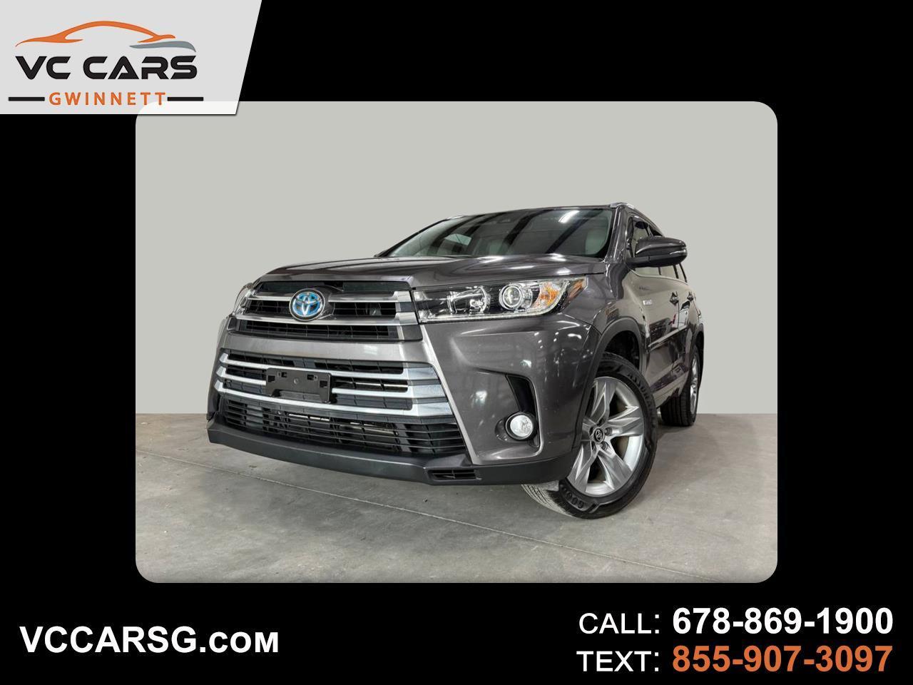 Toyota Highlander Hybrid Limited 2017
