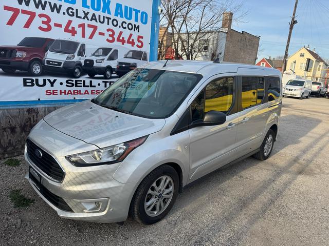 Silver 2022 Ford Transit Connect Wagon XLT LWB FWD with Rear Liftgate Van Front-Wheel Drive Automatic