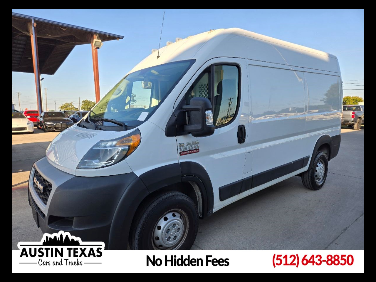 2021 RAM ProMaster Cargo Van 1500 High Roof 136" WB