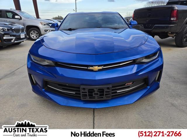 Blue 2017 Chevrolet Camaro LS Coupe RWD Coupe Rear-Wheel Drive 6-Speed Manual