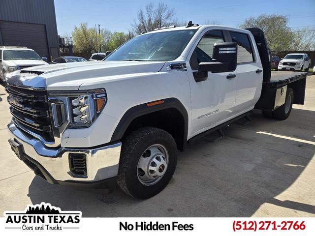 White 2023 GMC Sierra 3500HD Chassis Pro Crew Cab RWD Pickup Truck 4X2 Automatic