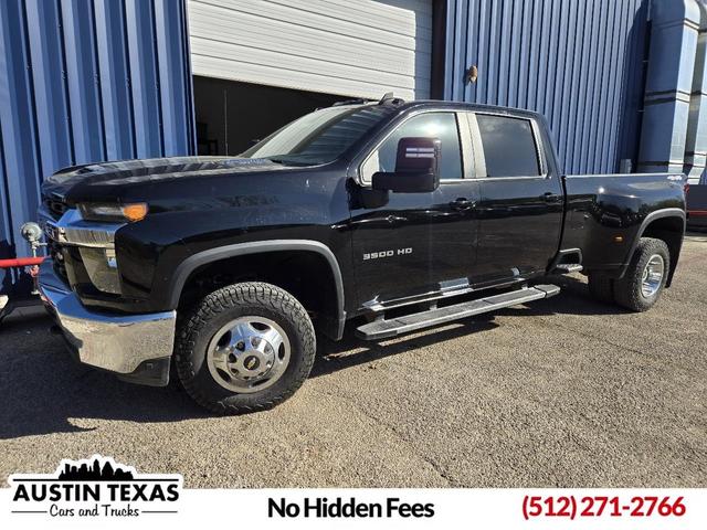 Black 2022 Chevrolet Silverado 3500HD LT Crew Cab 4WD Pickup Truck Four-Wheel Drive Automatic