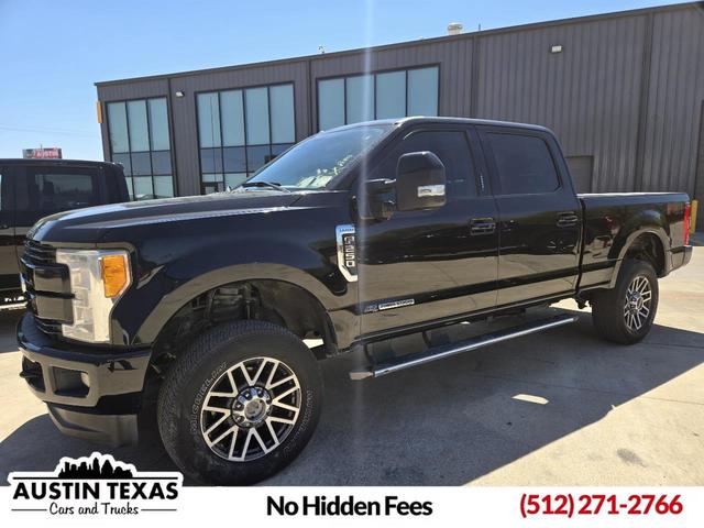 Black 2017 Ford F-250 Super Duty Lariat Crew Cab 4WD Pickup Truck Four-Wheel Drive Automatic