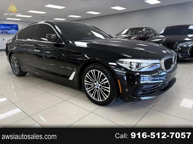 Black 2019 BMW 5 Series Sedan Rear-Wheel Drive Automatic