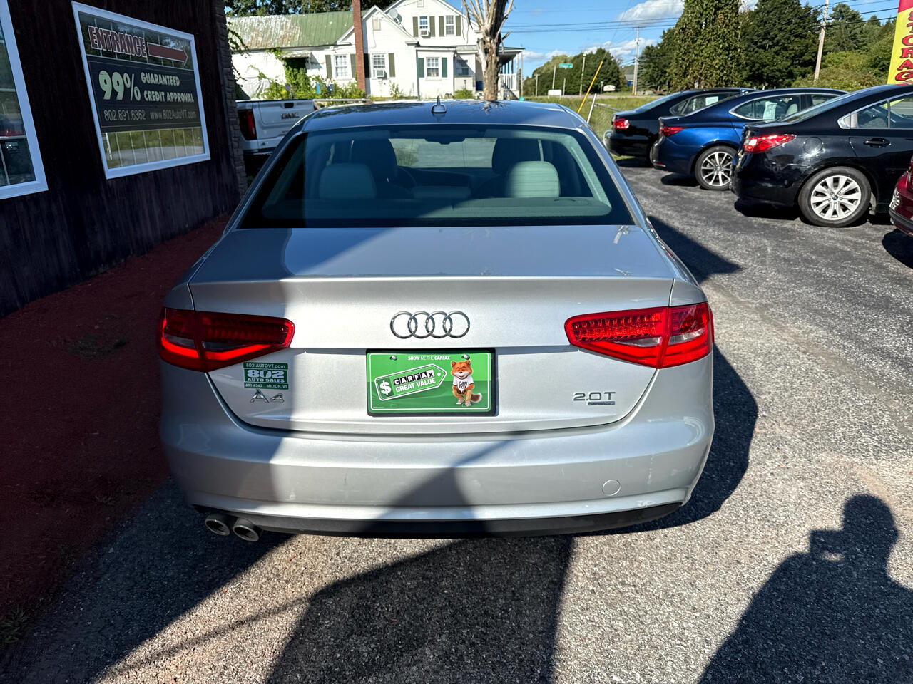 Audi A4 2.0T Sedan quattro Tiptronic 2013 Audi A4 2.0T Sedan quattro Tiptronic 2013