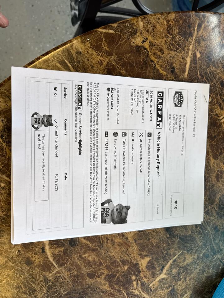 Volkswagen Jetta 1.4T SE 8A 2019