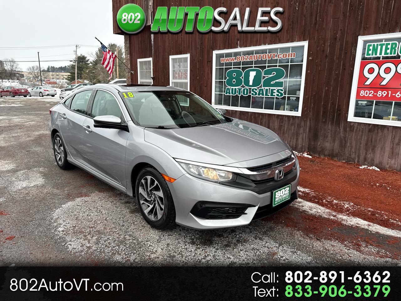 2018 Honda Civic EX Sedan CVT