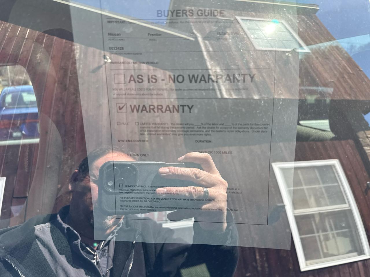 Nissan Frontier S Crew Cab 5AT 4WD 2016