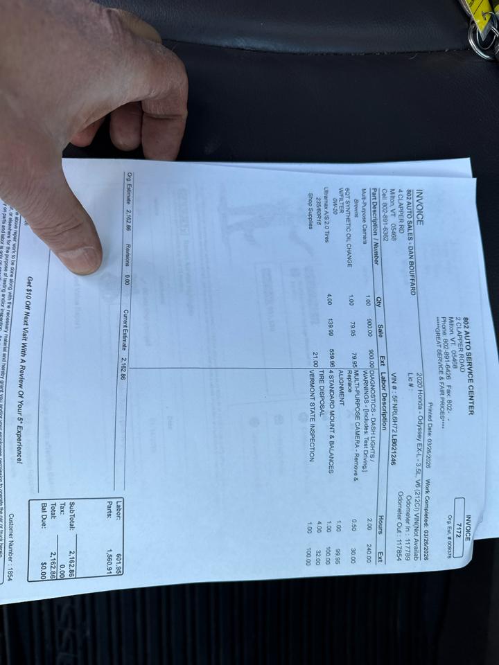 Honda Odyssey EXR 2020