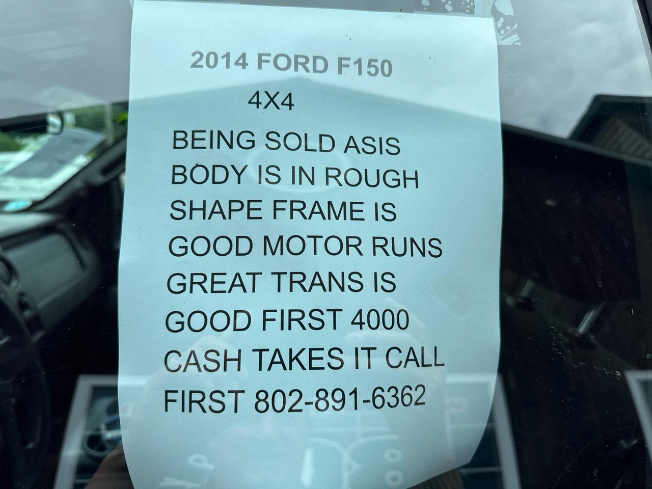 Ford F-150 XLT SuperCab 6.5-ft. Bed 4WD 2014