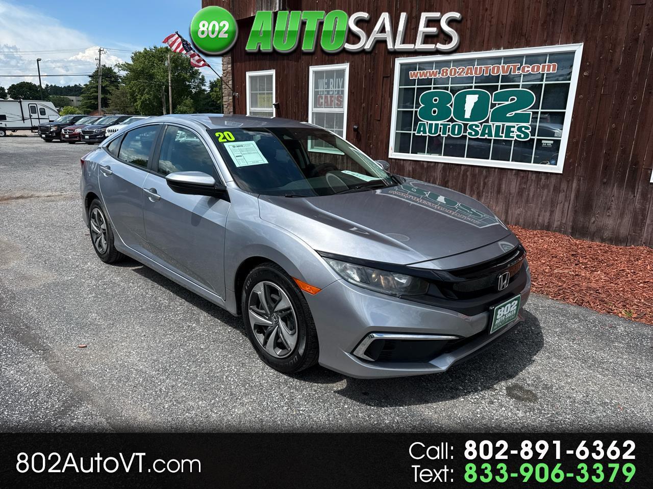 2020 Honda Civic LX Honda Sensing Sedan CVT