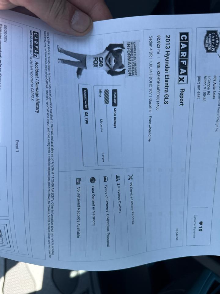Hyundai Elantra Limited 2013