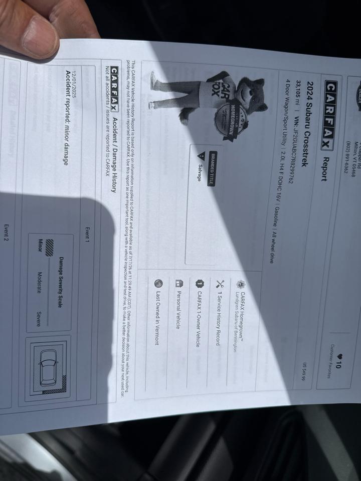 Subaru Crosstrek Base 2024