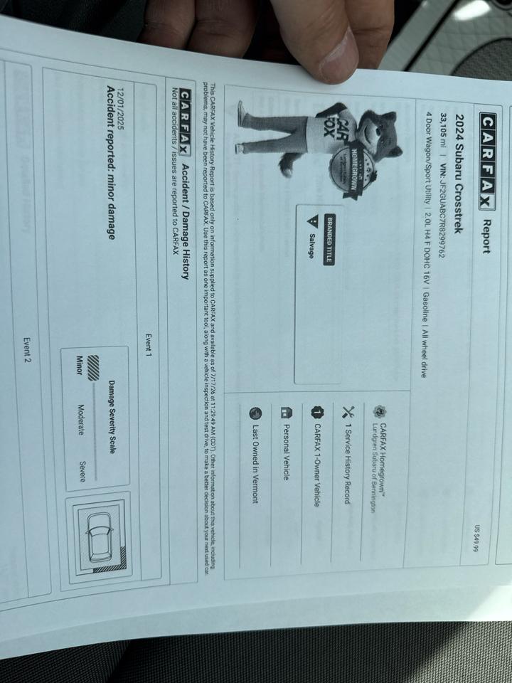 Subaru Crosstrek Base 2024