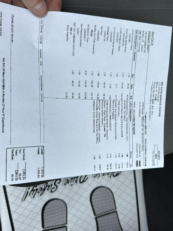 Nissan Xterra OR 4WD 2008